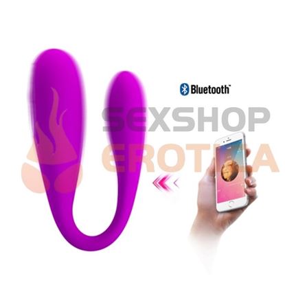 Vibrador estimulador de clitoris con control bluetoth y carga USB